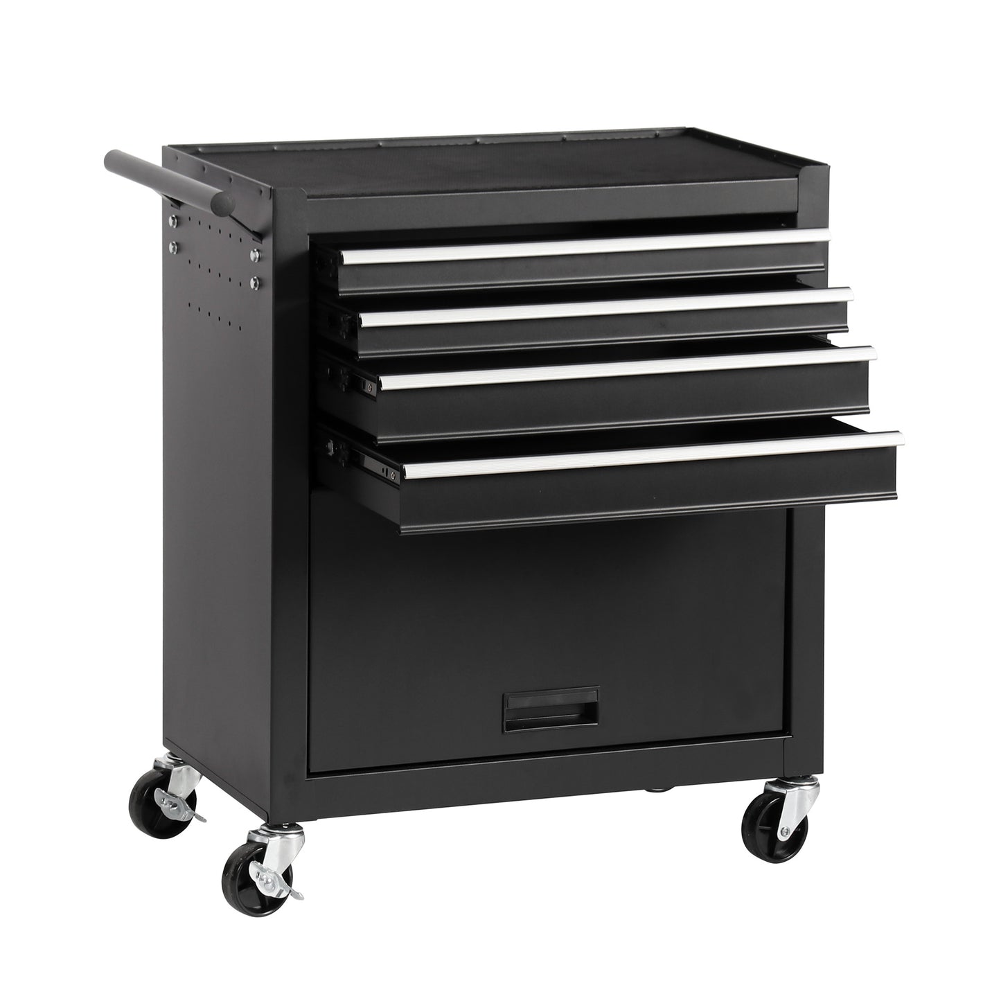 NIGSQJB 4-Drawer Rolling Tool Chest with Wheels & Locking, Black