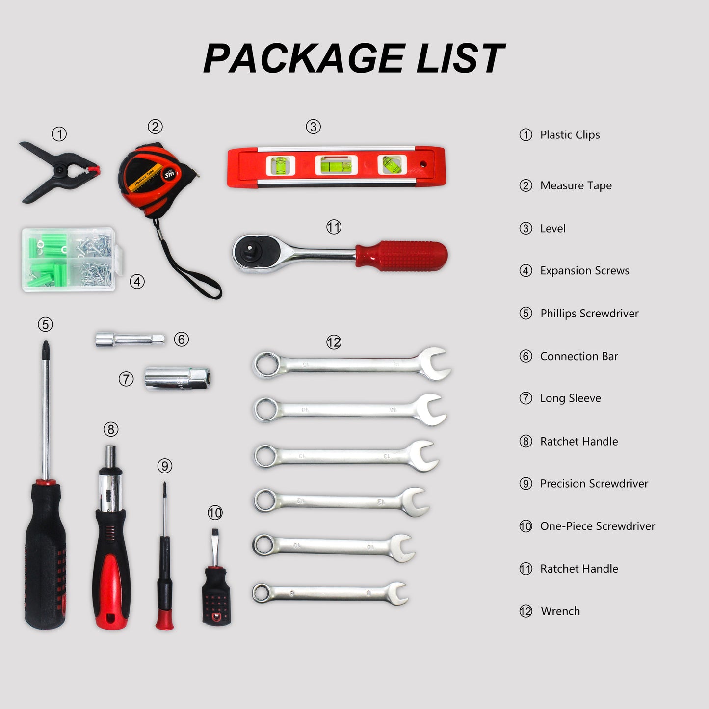 NIGSQJB Comprehensive Hand Tool Sets 238pcs