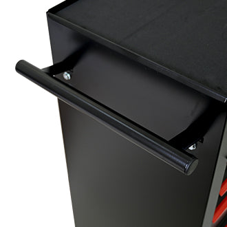 NIGSQJB 30.5"H Rolling Tool Chest with 4-5-6-7 Drawers, Black Red