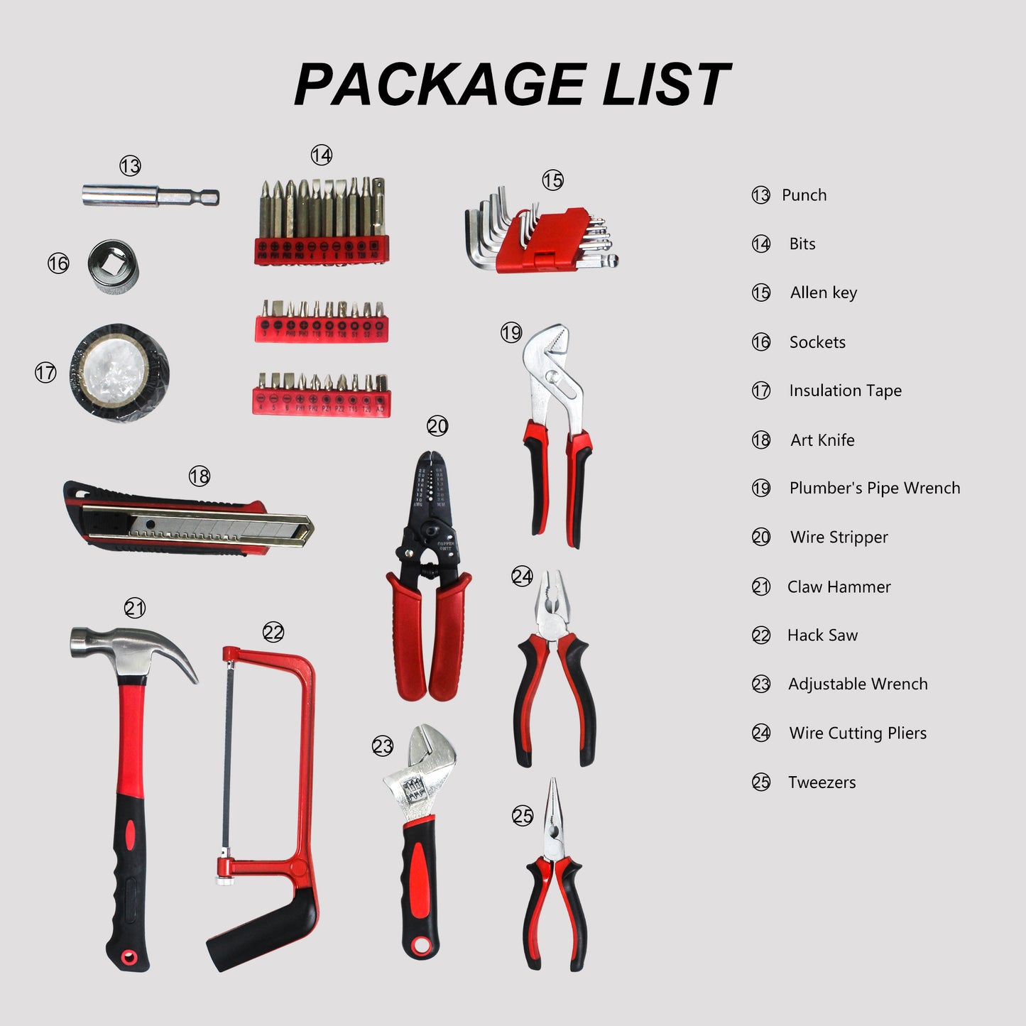 NIGSQJB Comprehensive Hand Tool Sets 238pcs