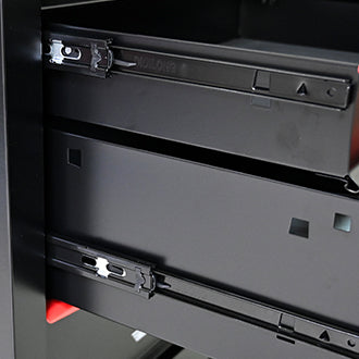 NIGSQJB 30.7"H Rolling Tool Chest with 2-4-5-6-7 Drawers, Black Red