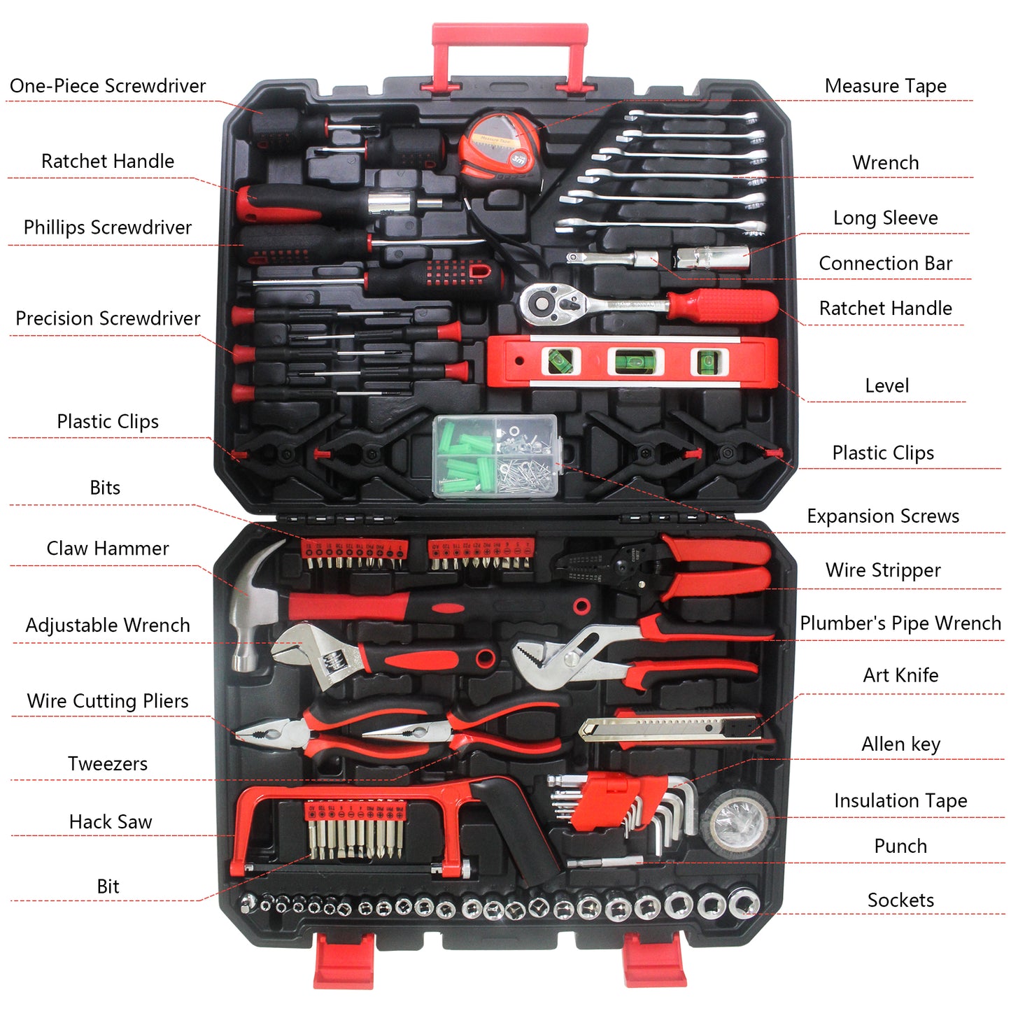 NIGSQJB Comprehensive Hand Tool Sets 238pcs
