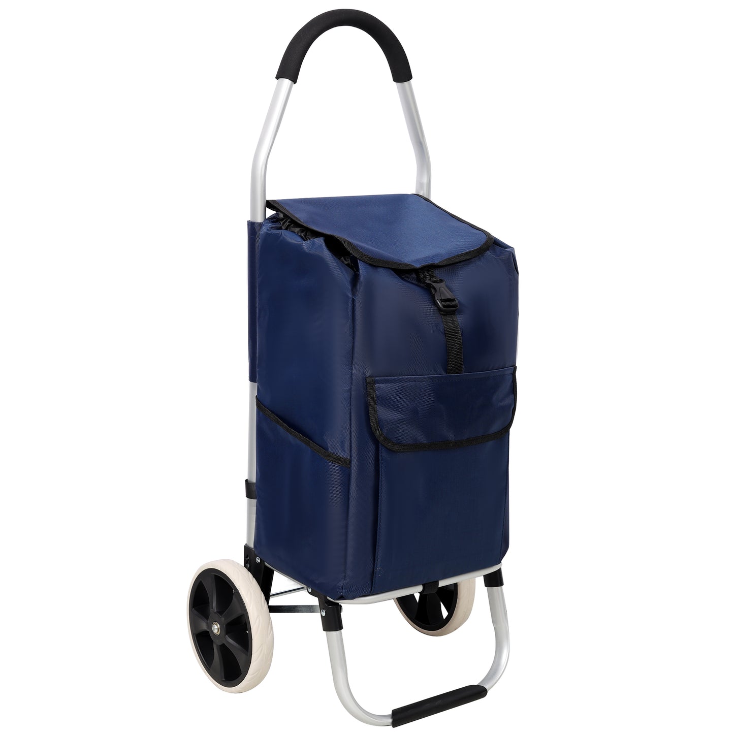 NIGSQJB Ultra-Lightweight Foldable Shopping Cart 42L Large Capacity