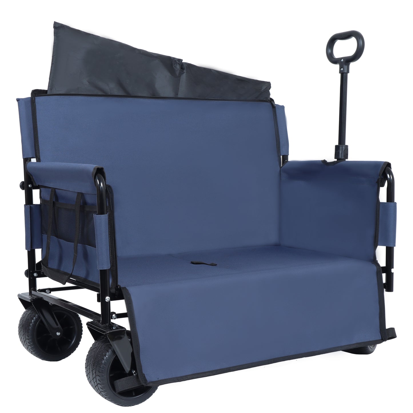 NIGSQJB 3-in-1 Convertible Folding Wagon Cart with 500lbs 180L Capacity