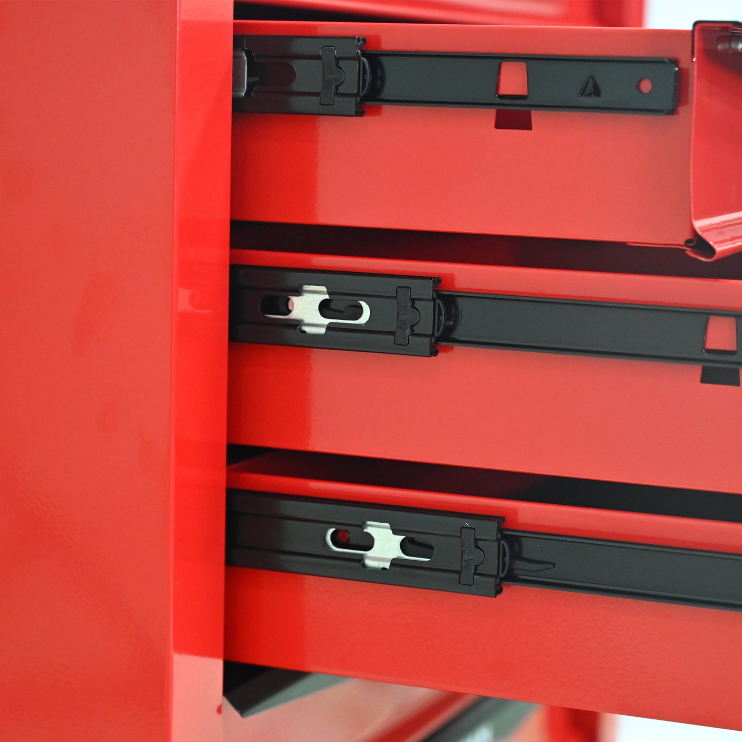 NIGSQJB 30.5"H Rolling Tool Chest with 4-5-6-7 Drawers, Red