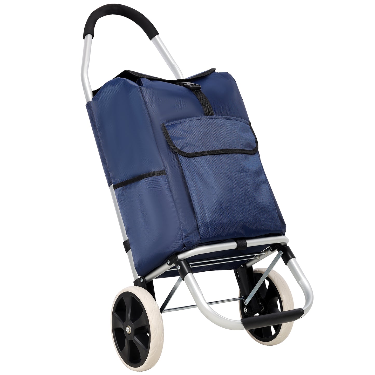 NIGSQJB Ultra-Lightweight Foldable Shopping Cart 42L Large Capacity
