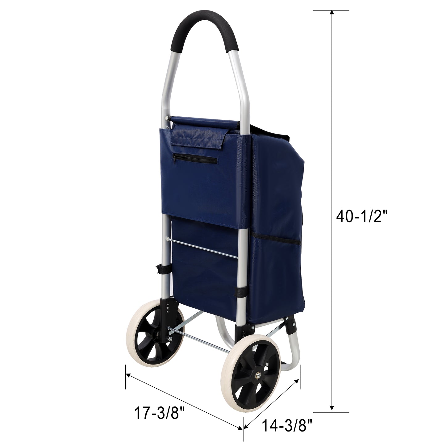 NIGSQJB Ultra-Lightweight Foldable Shopping Cart 42L Large Capacity