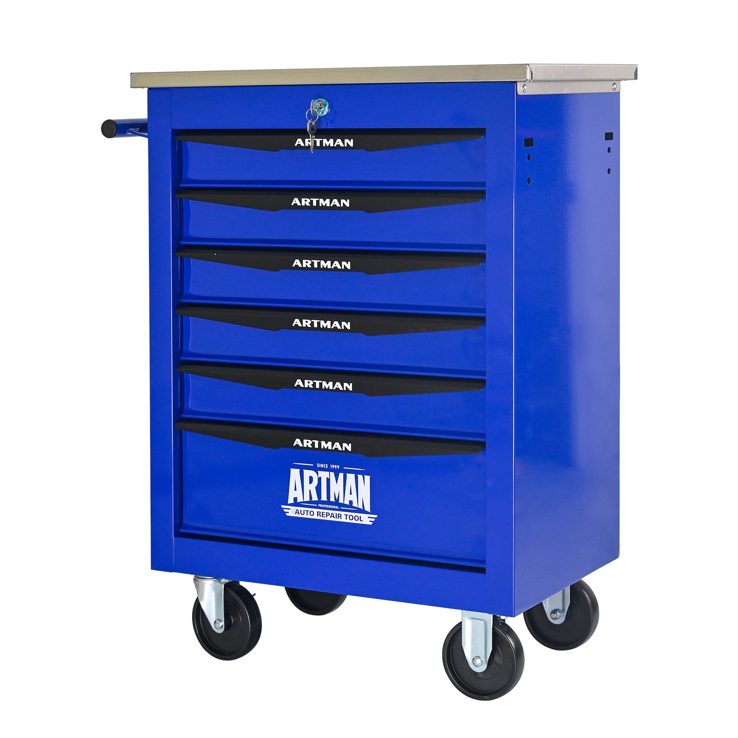 NIGSQJBT 30.7"H Lockable Multifunctional Rolling Tool Chest with 4-5-6-7 Drawers, Blue