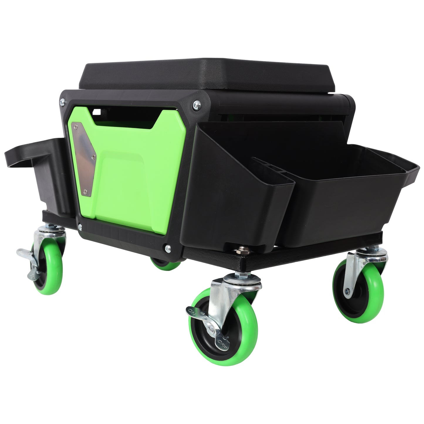 NIGSQJB 330lb Heavy Duty Roller Creeper Seat w/ 360° Wheels Storage Drawer