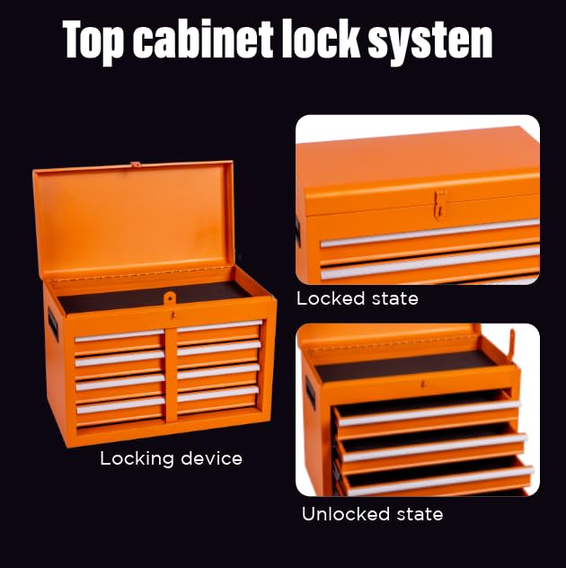 NIGSQJB 2-In-1 40.2"H Rolling Tool Chest with 5 Drawers