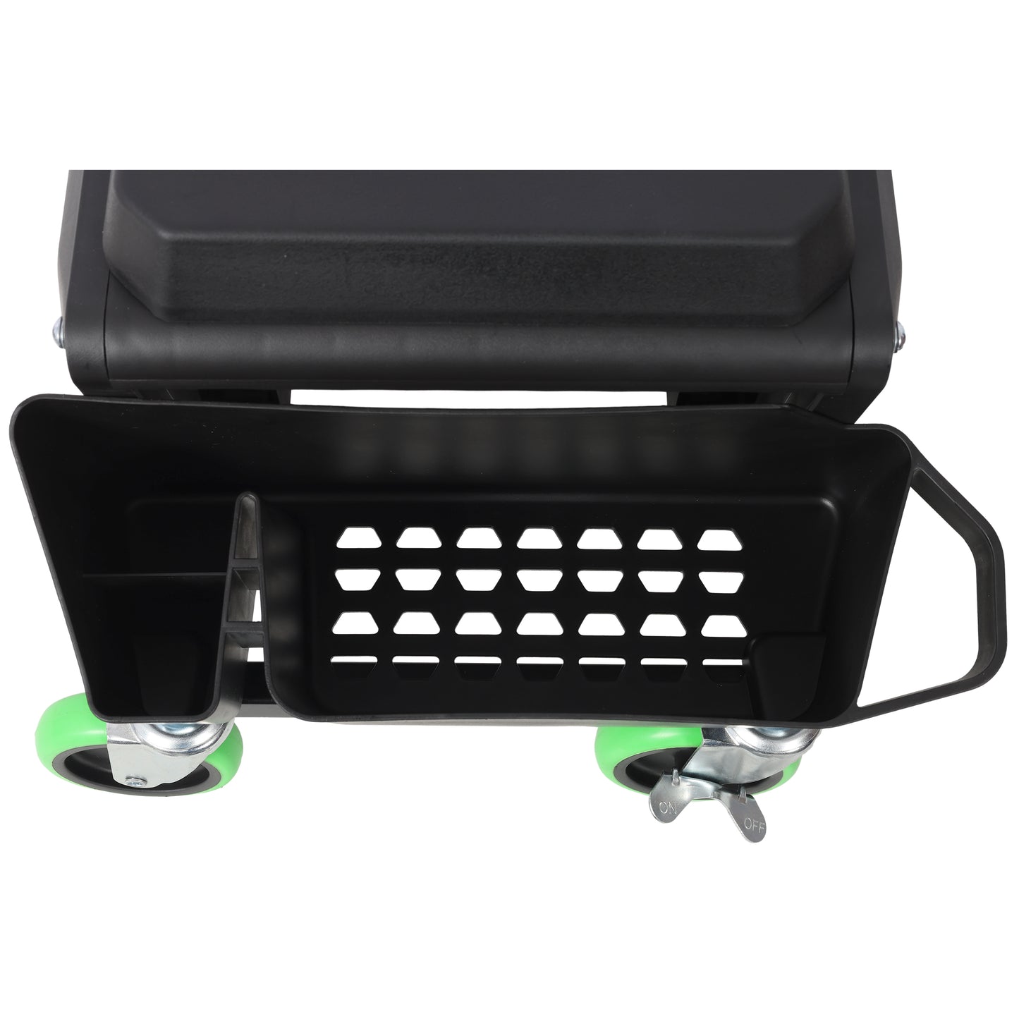 NIGSQJB 330lb Heavy Duty Roller Creeper Seat w/ 360° Wheels Storage Drawer