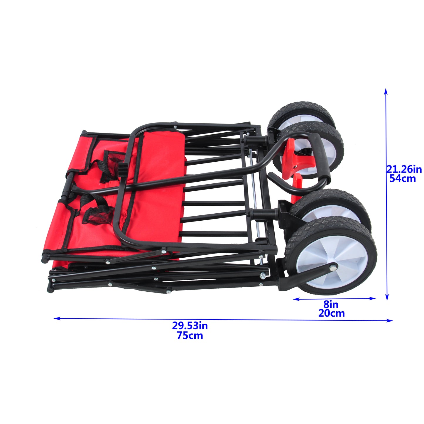 NIGSQJB Folding Shopping Cart with Wheels 150lbs Capacity