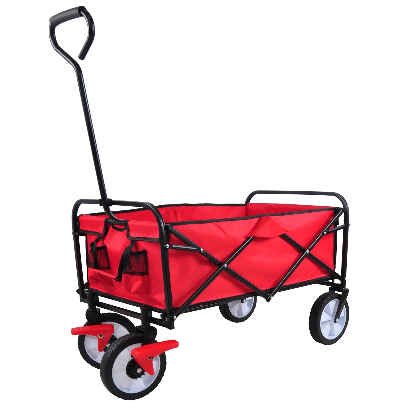 NIGSQJB Folding Shopping Cart with Wheels 150lbs Capacity