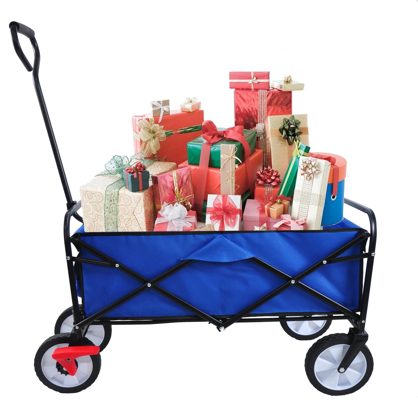 NIGSQJB Folding Shopping Cart with Wheels 150lbs Capacity