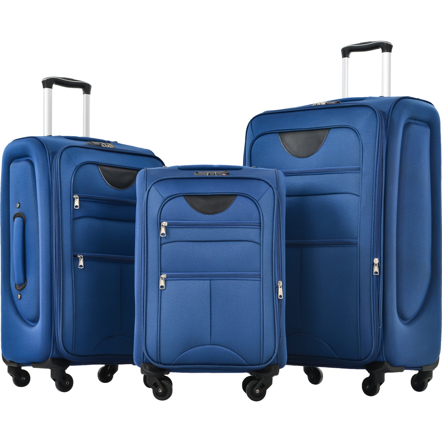NIGSQJB Softside Luggage Sets 3 Piece