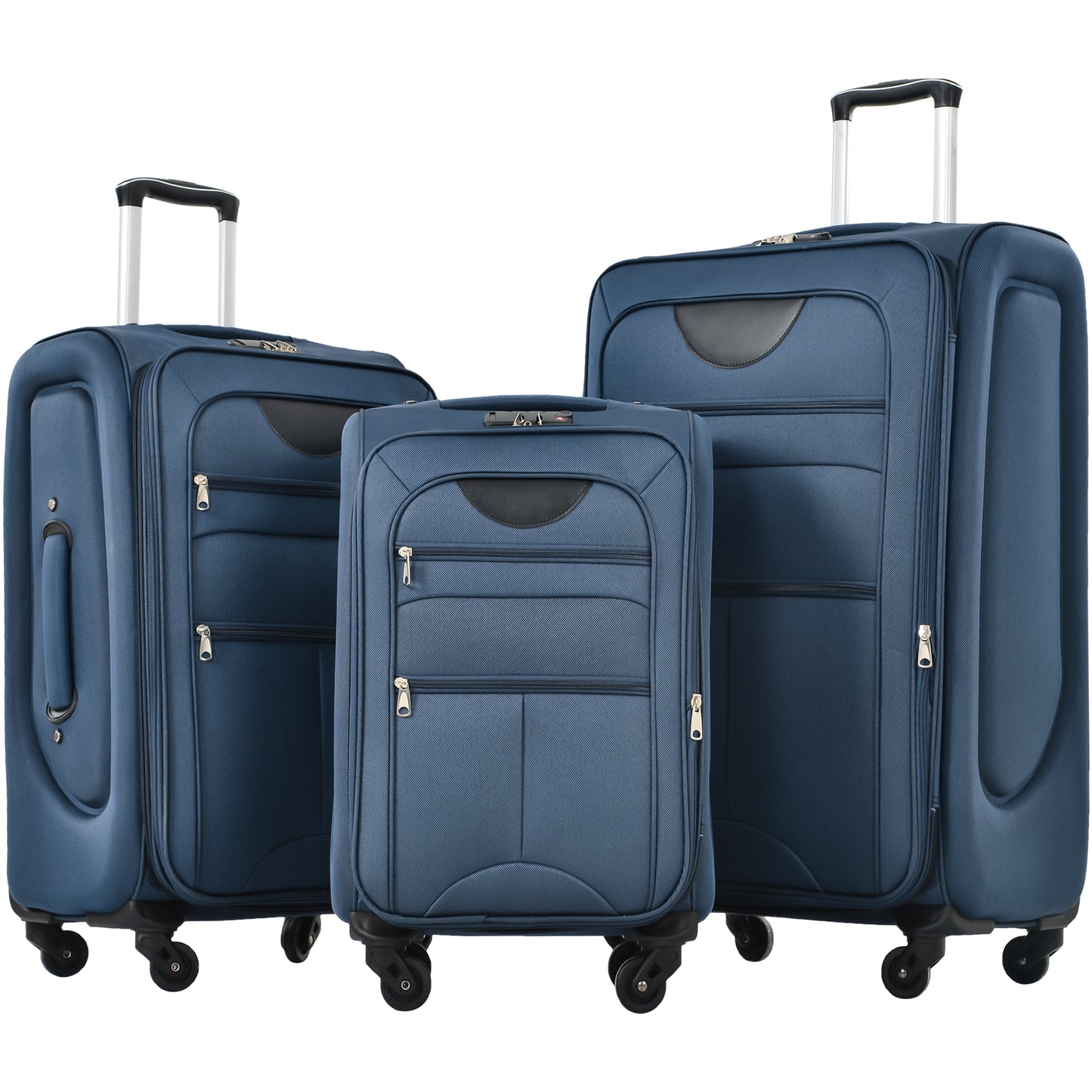 NIGSQJB Softside Luggage Sets 3 Piece