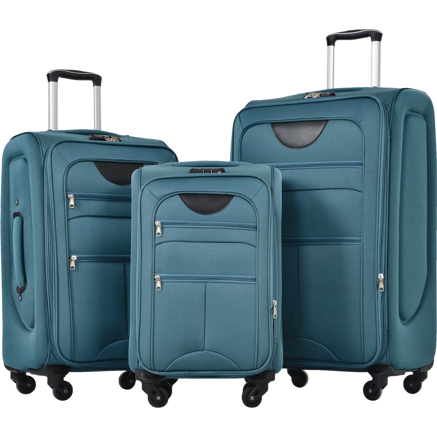 NIGSQJB Softside Luggage Sets 3 Piece