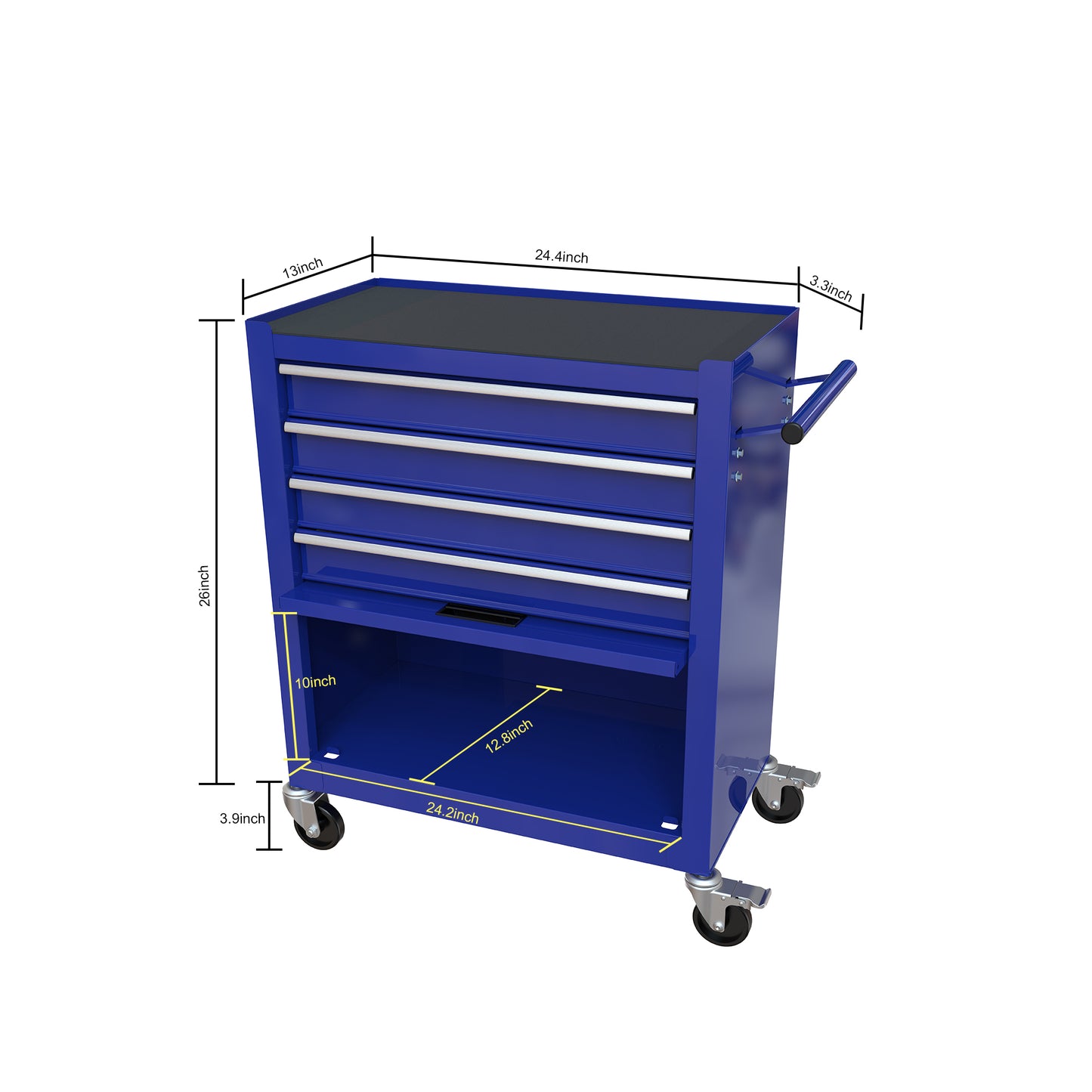 NIGSQJB 238 Piece Tool Sets with 4-Drawers Rolling Tool Box Organizer