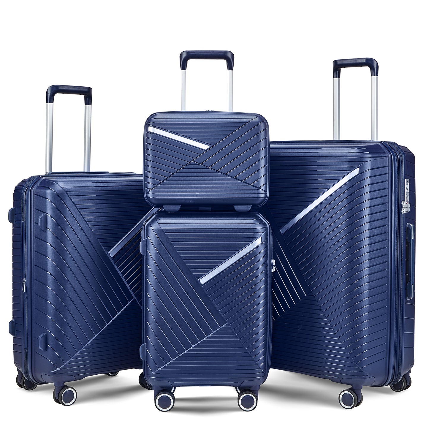 NIGSQJB 4 Piece Luggage Sets (14/20/24/28 in)