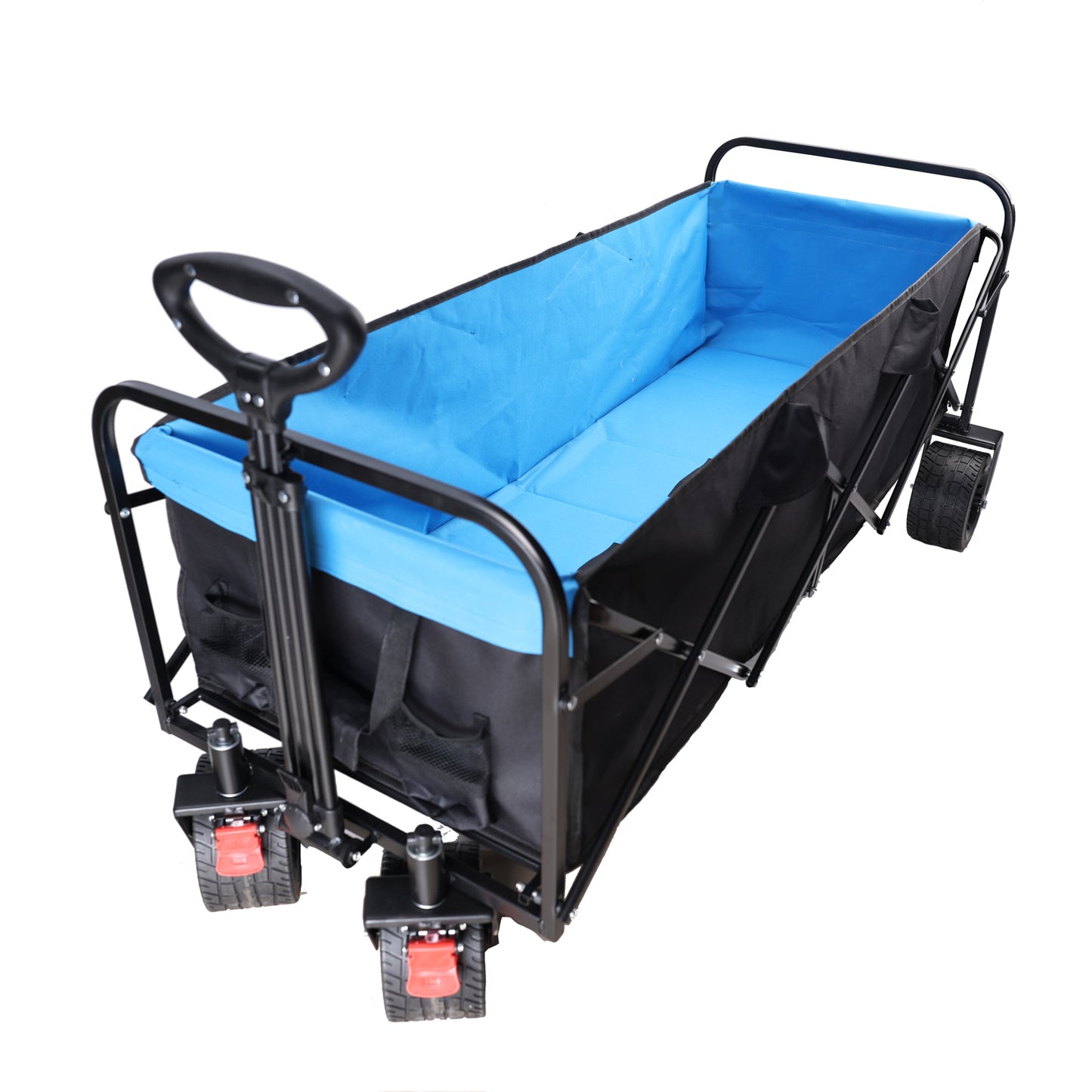 NIGSQJB 53" Folding Wagon Cart 150lbs Large Capacity Extra Long