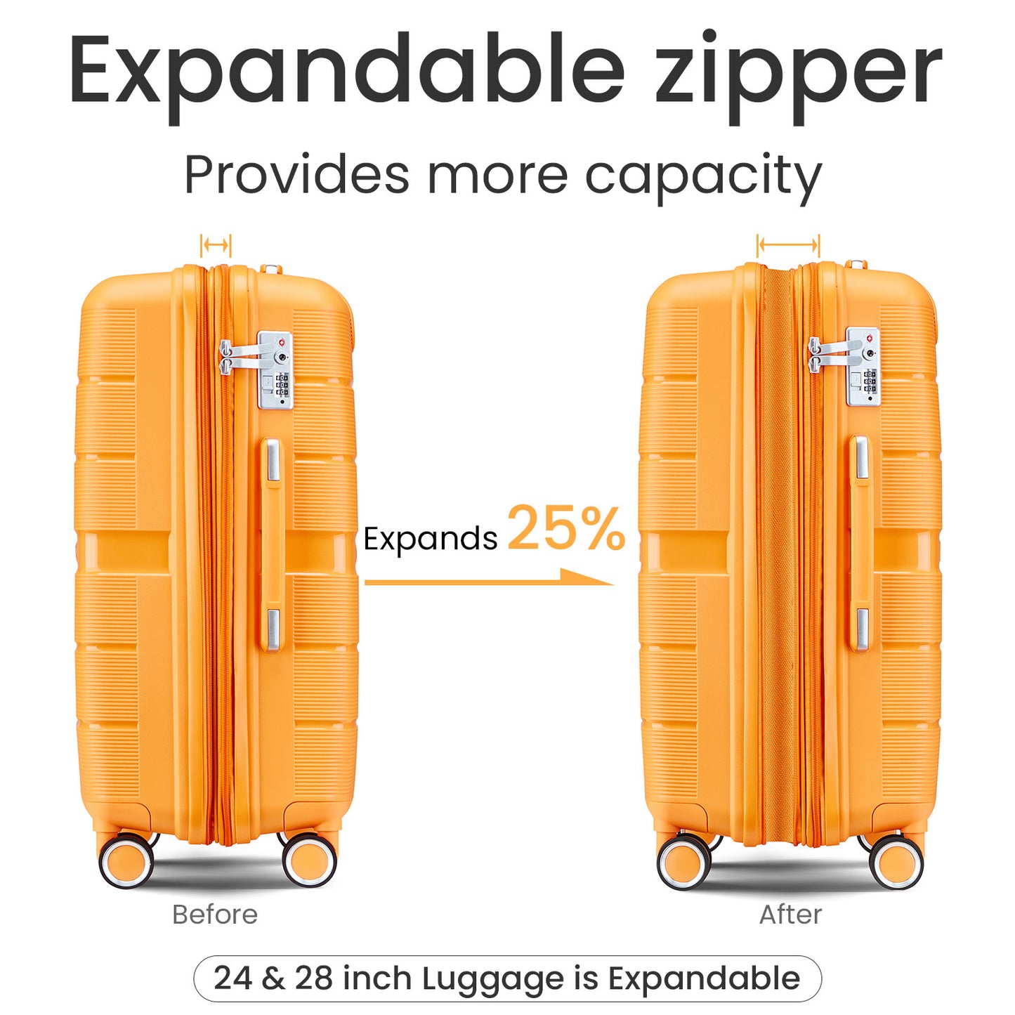NIGSQJB Fashion Luggage Sets 4 Piece (14/20/24/28in)