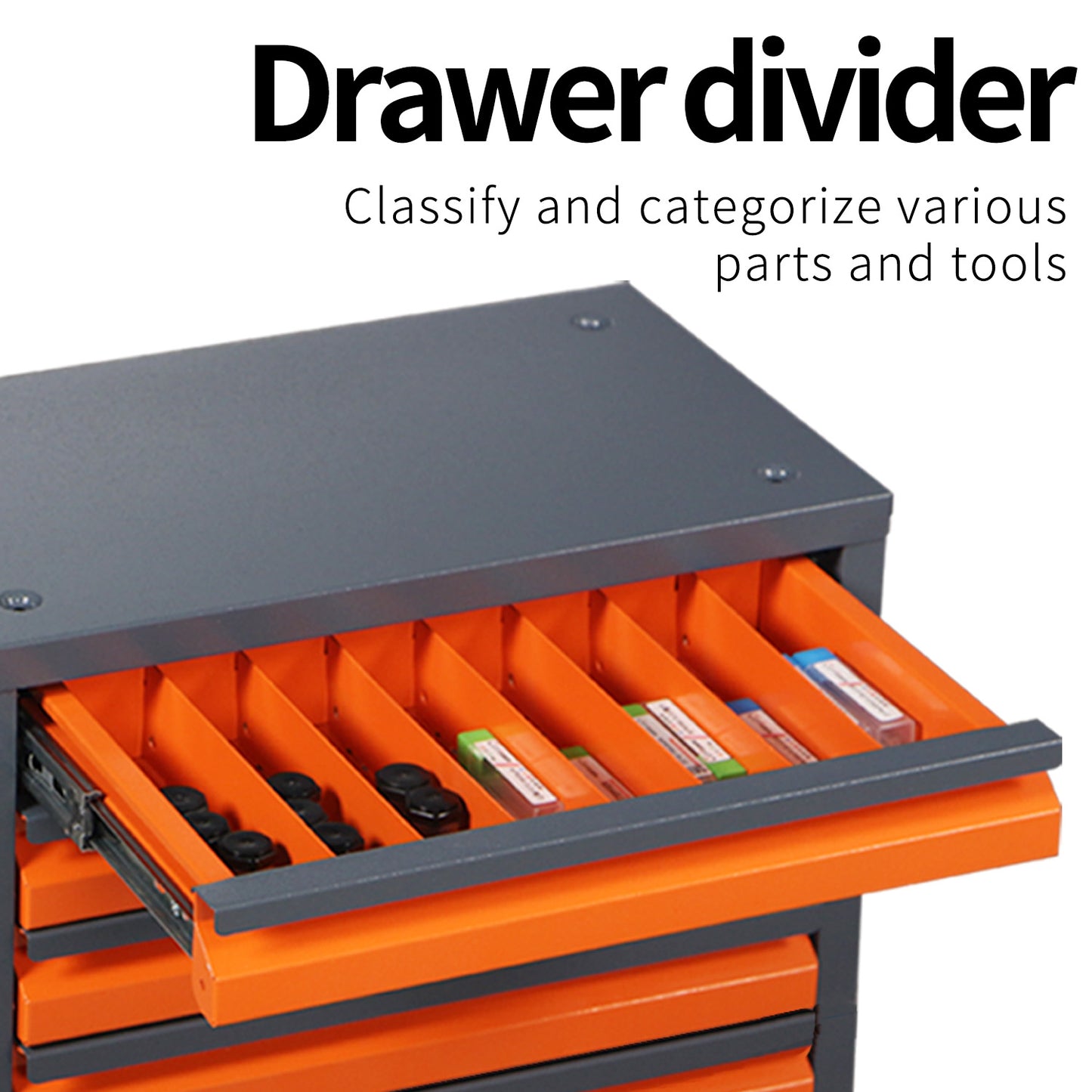 NIGSQJB 3/5-Drawers Portable Tool Box for Milling Cutter Drill