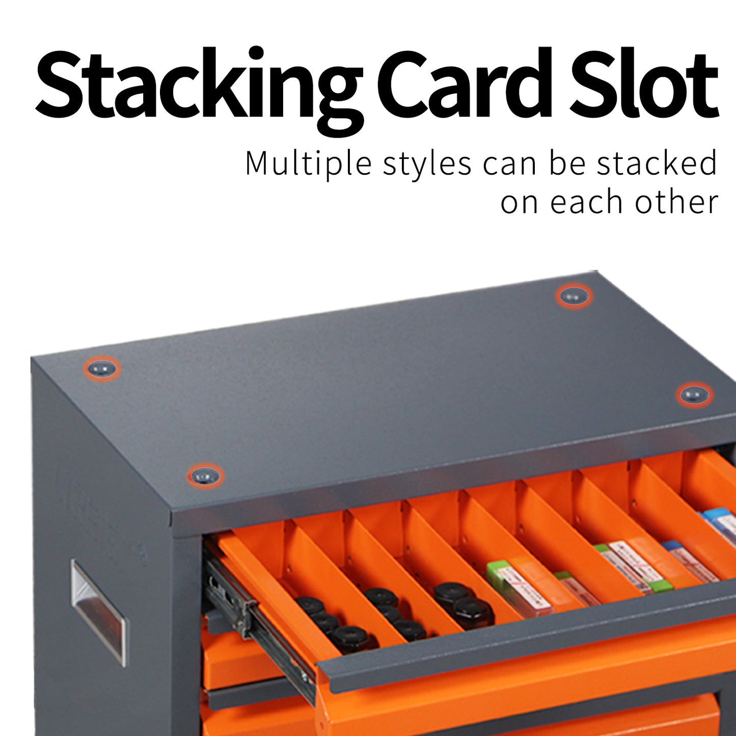 NIGSQJB 3/5-Drawers Portable Tool Box for Milling Cutter Drill