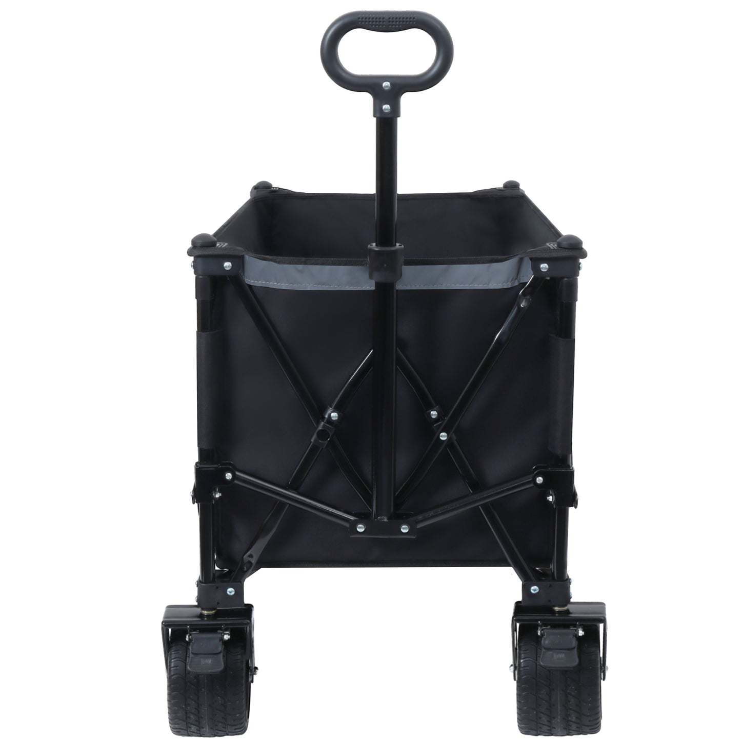 NIGSQJB Foldable Shopping Cart with Heavy-Duty Wheels & 480lbs Load Capacity