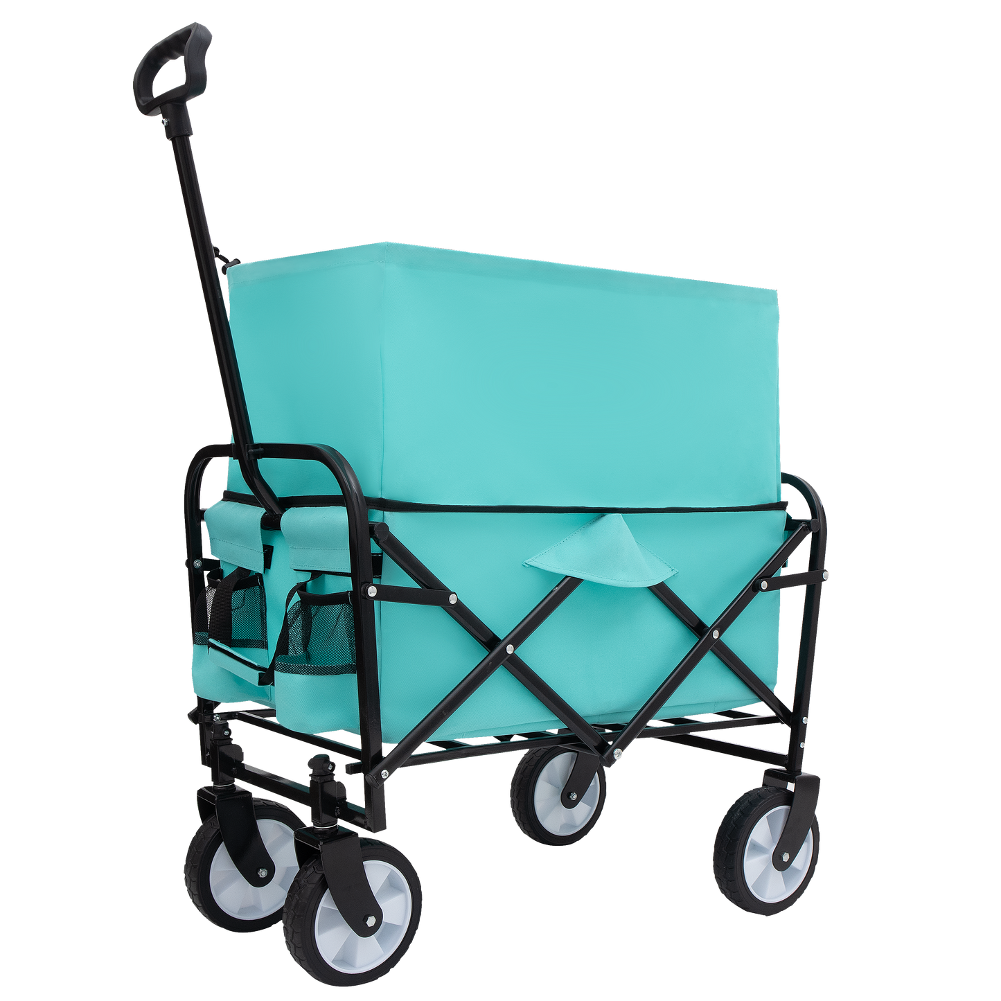 NIGSQJB Heavy Duty Utility Wagon Cart Extension Foldable
