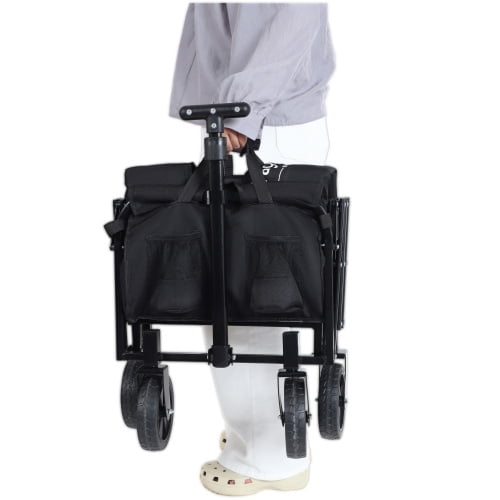 NIGSQJB Expandable Dual-Layer Utility Wagon with 100% Extra Space