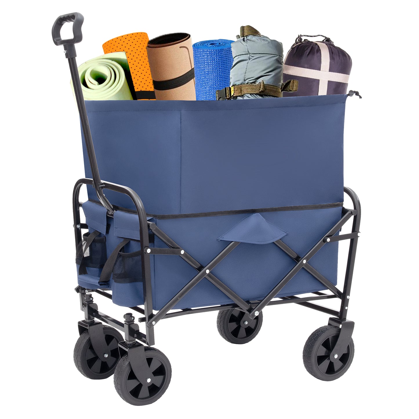 NIGSQJB Heavy Duty Utility Wagon Cart Extension Foldable