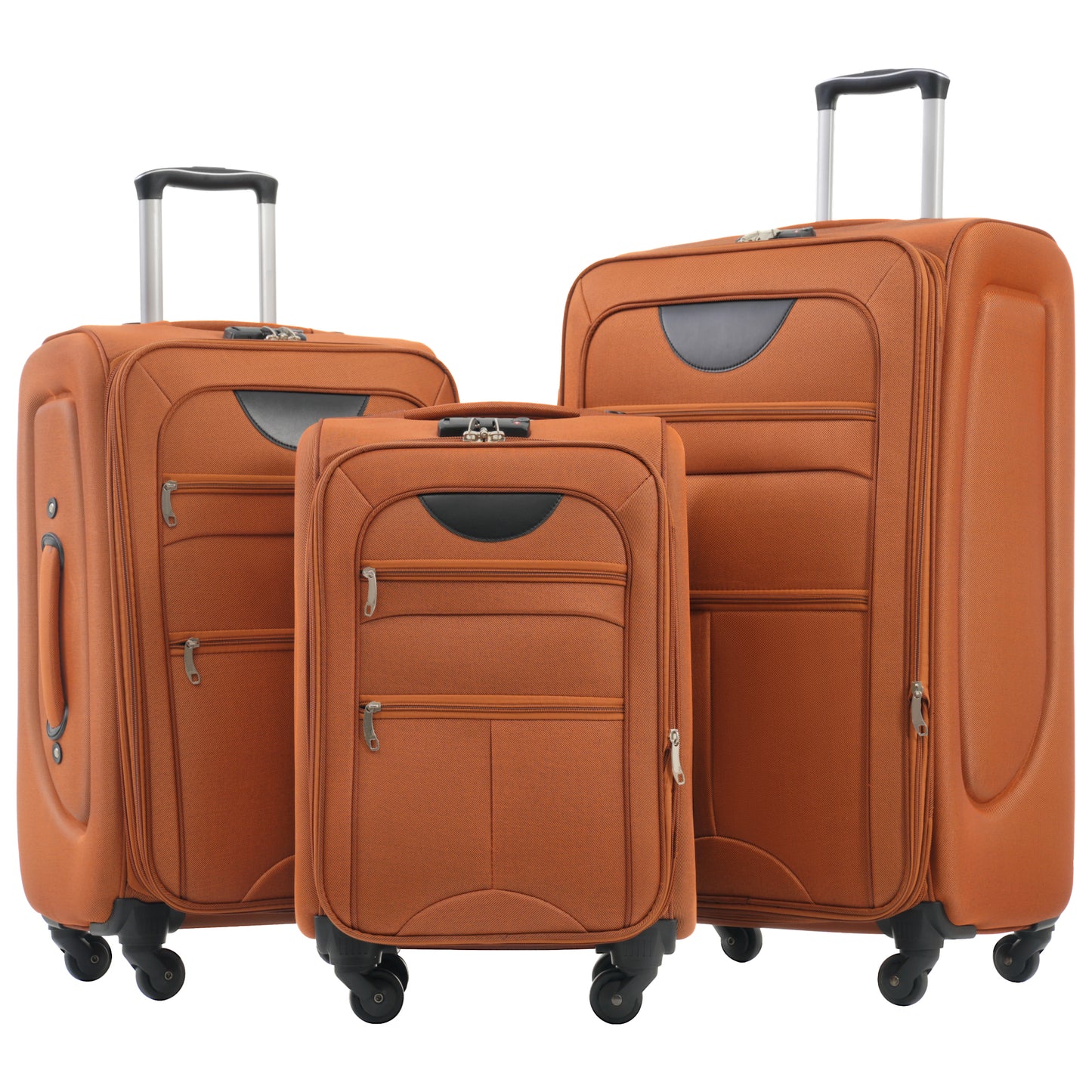 NIGSQJB Softside Luggage Sets 3 Piece