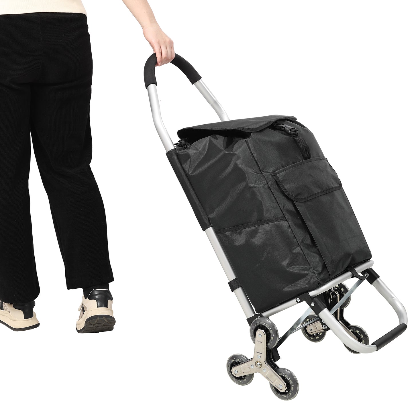 NIGSQJB Ultra-Lightweight Foldable Shopping Cart 42L Large Capacity