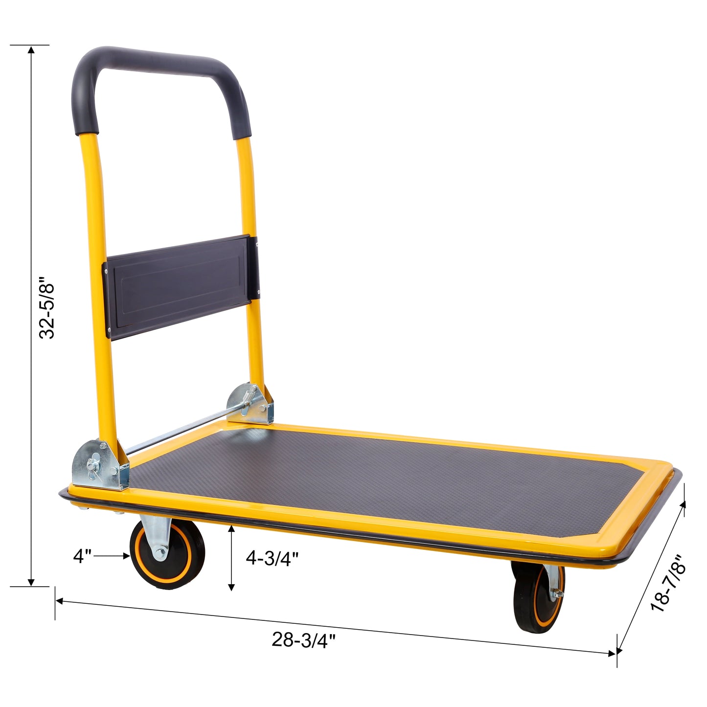 NIGSQJB 330lbs Foldable Platform Truck Push Dolly