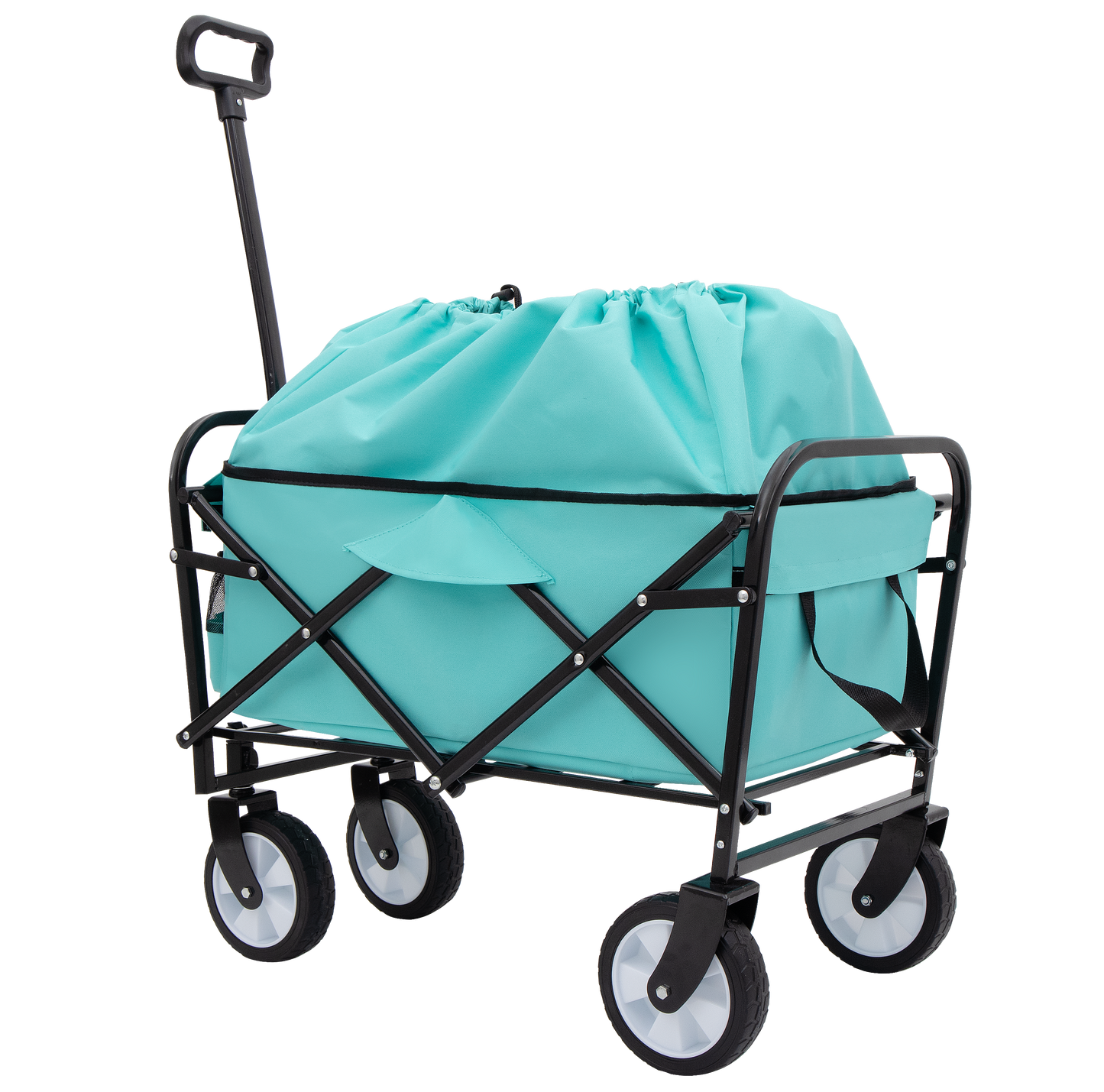 NIGSQJB Heavy Duty Utility Wagon Cart Extension Foldable