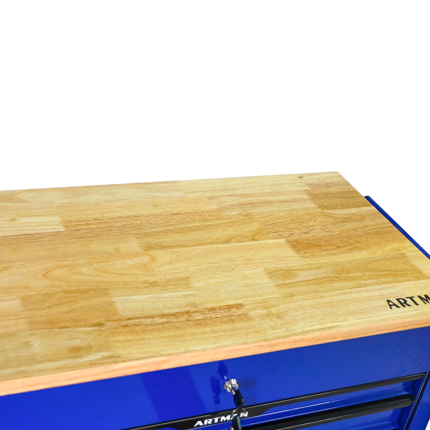 NIGSQJB 3 Drawers Tool Chest on Wheels with Wood Top