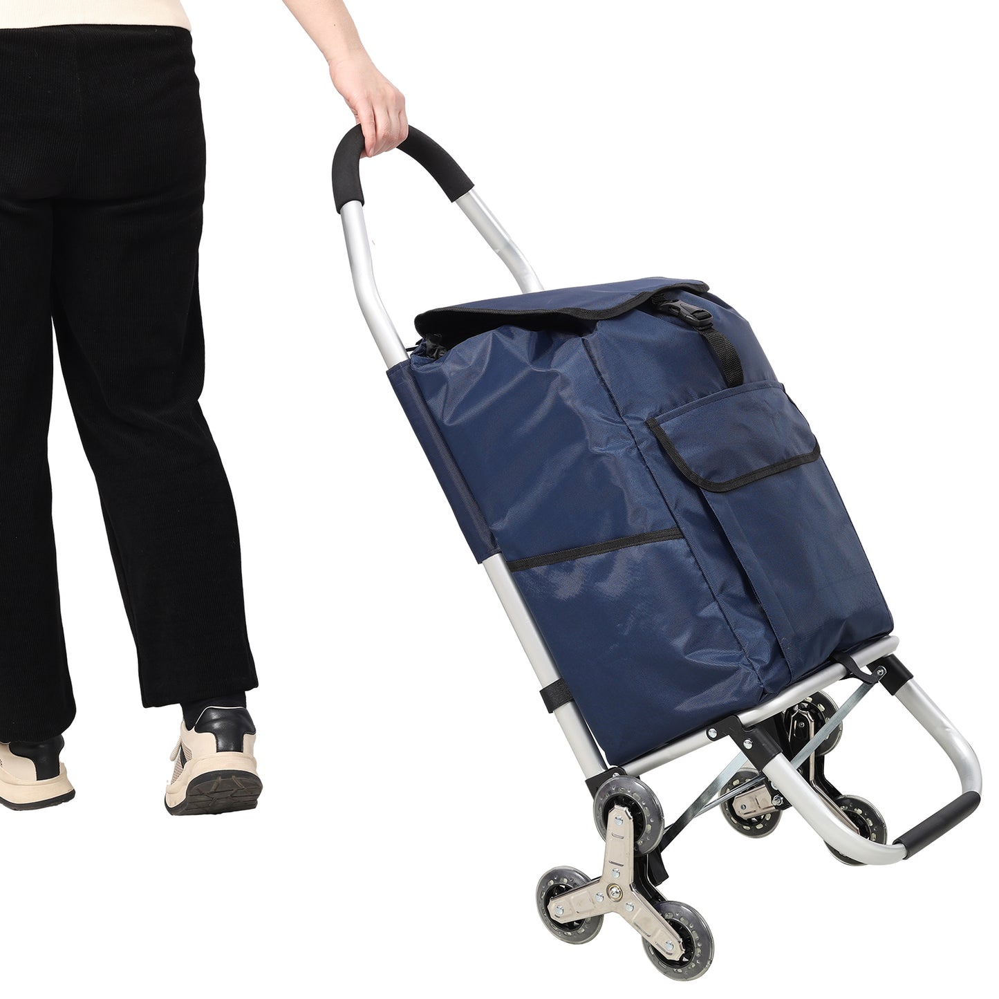 NIGSQJB Ultra-Lightweight Foldable Shopping Cart 42L Large Capacity