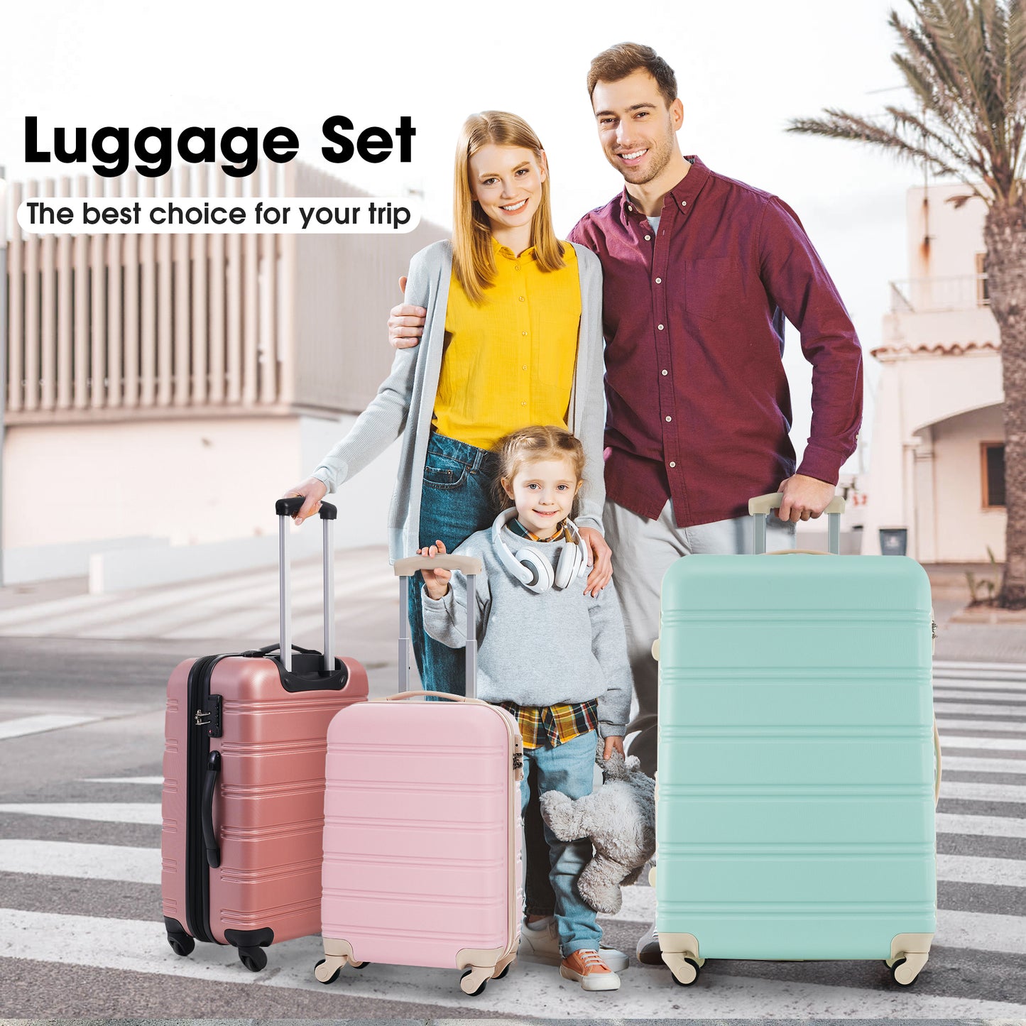 NIGSQJB Hardshell Luggage Sets 13 Piece