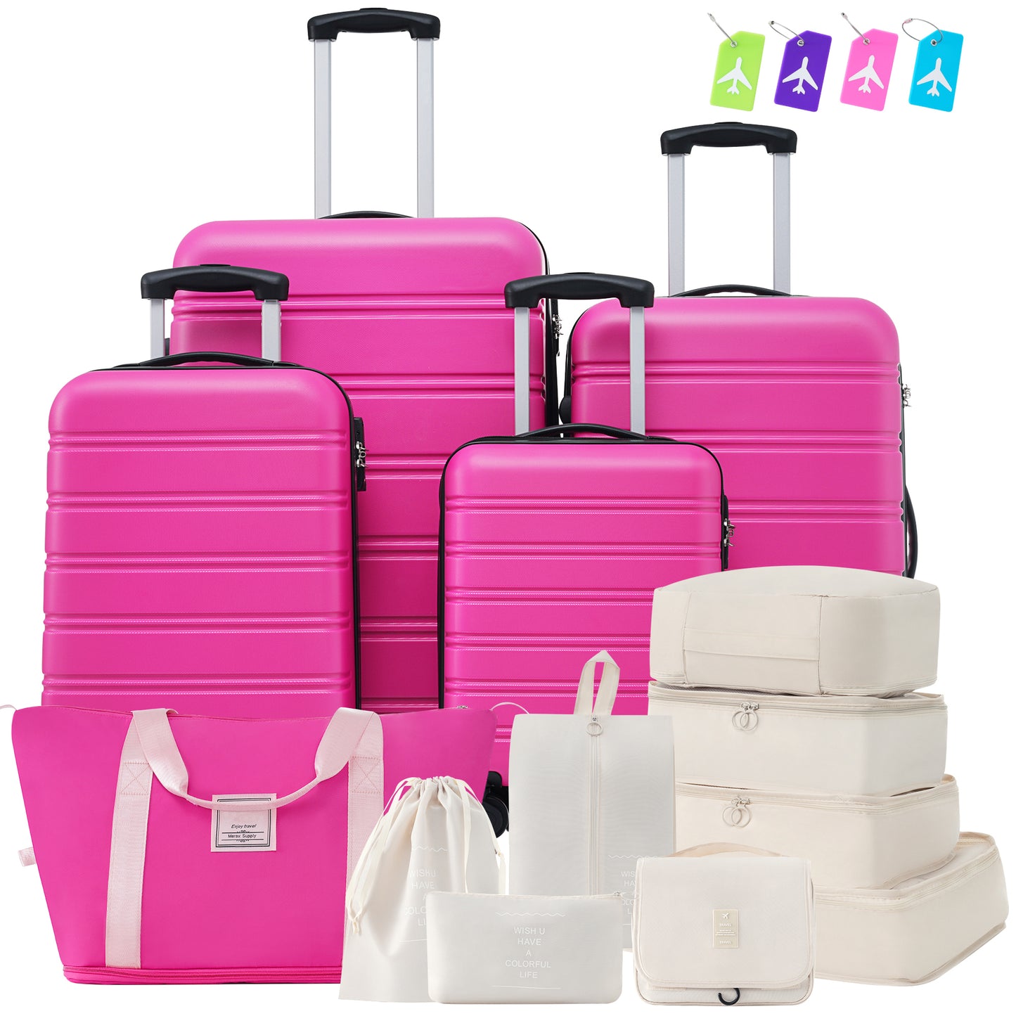 NIGSQJB Hardshell Luggage Sets 13 Piece