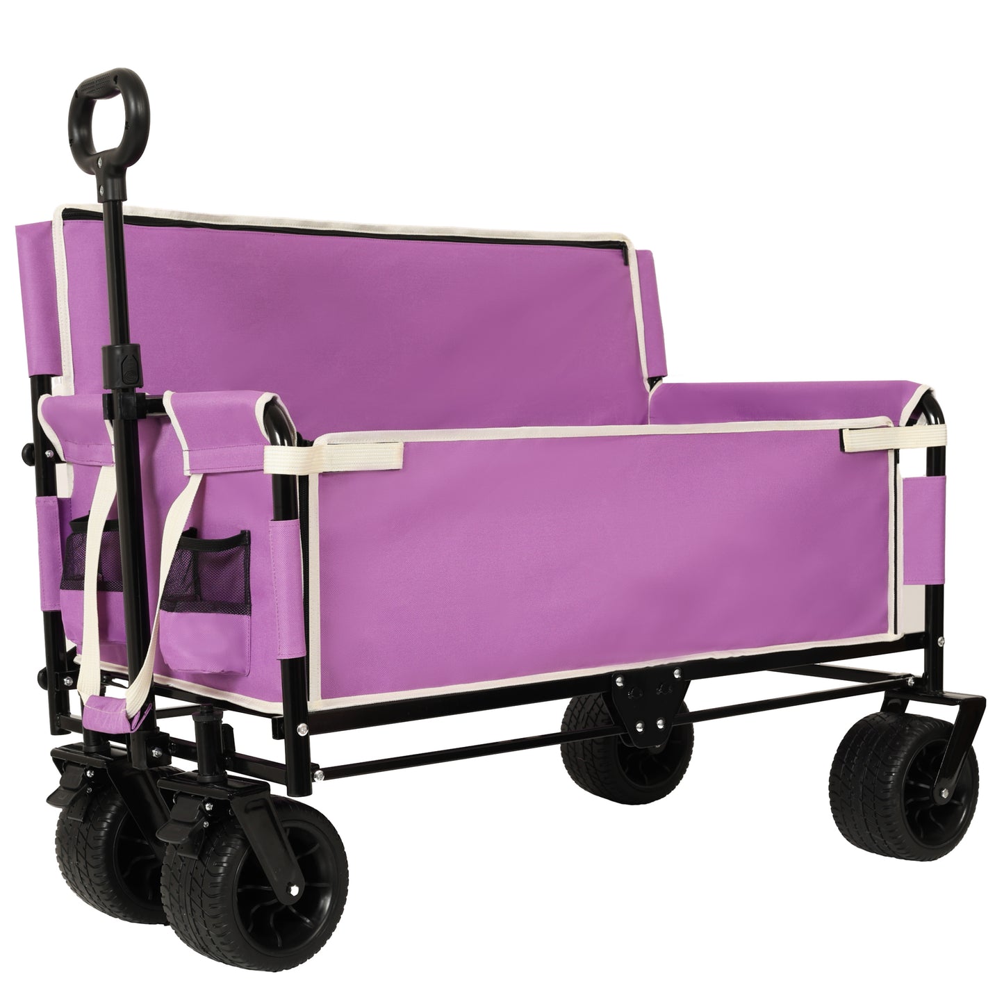 NIGSQJB 3-in-1 Convertible Folding Wagon Cart with 500lbs 180L Capacity
