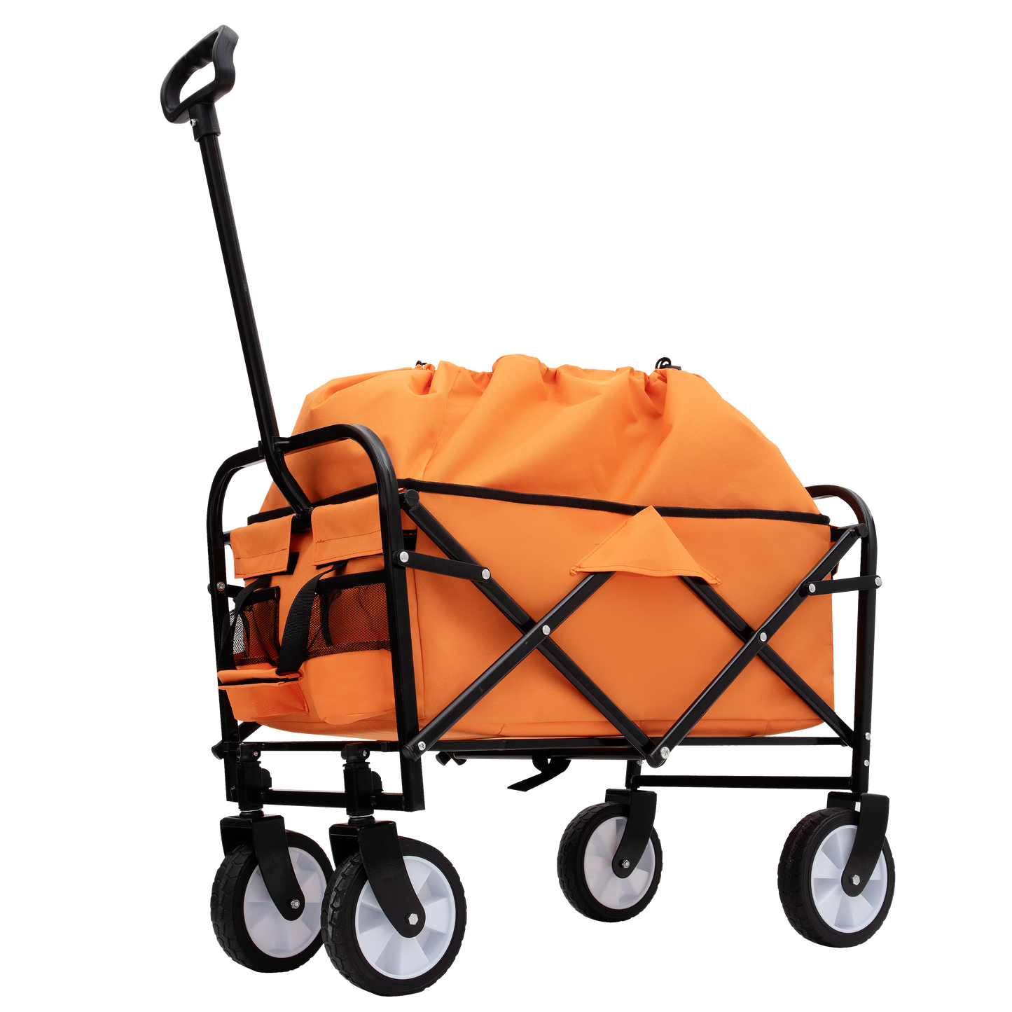 NIGSQJB Extension Collapsible Foldable Shopping Cart for Beach Camping Sports Gardening Fishing