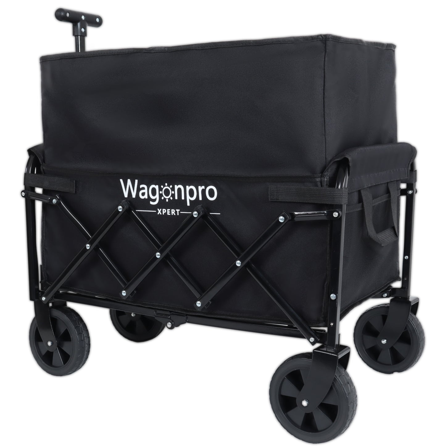 NIGSQJB Expandable Dual-Layer Utility Wagon with 100% Extra Space