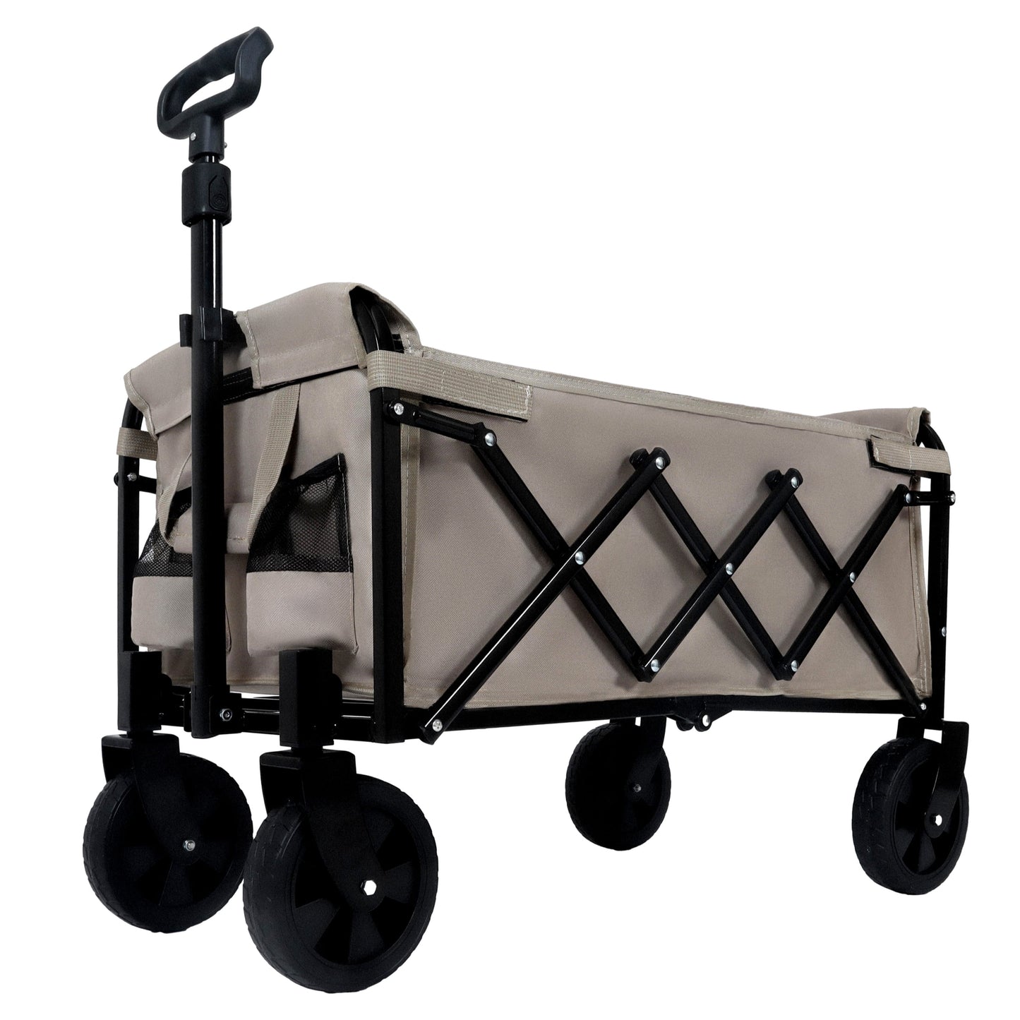 NIGSQJB Expandable Dual-Layer Utility Wagon with 100% Extra Space