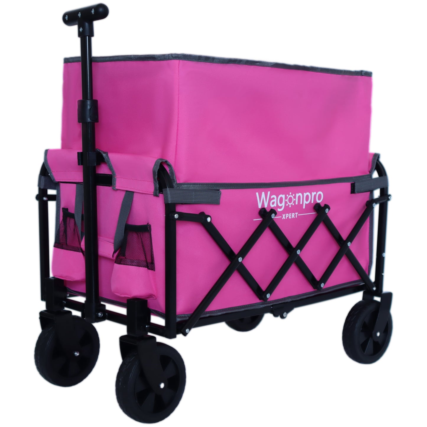 NIGSQJB Expandable Dual-Layer Utility Wagon with 100% Extra Space