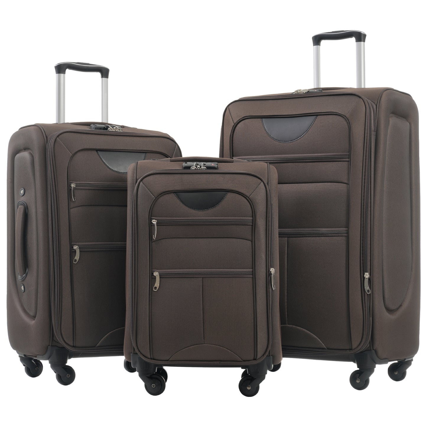 NIGSQJB Softside Luggage Sets 3 Piece