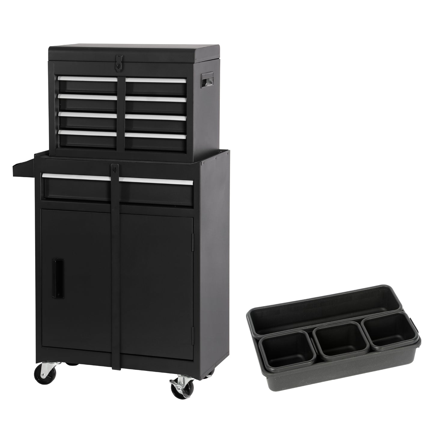 NIGSQJB 2-In-1 Rolling Tool Chest with 5-Drawers