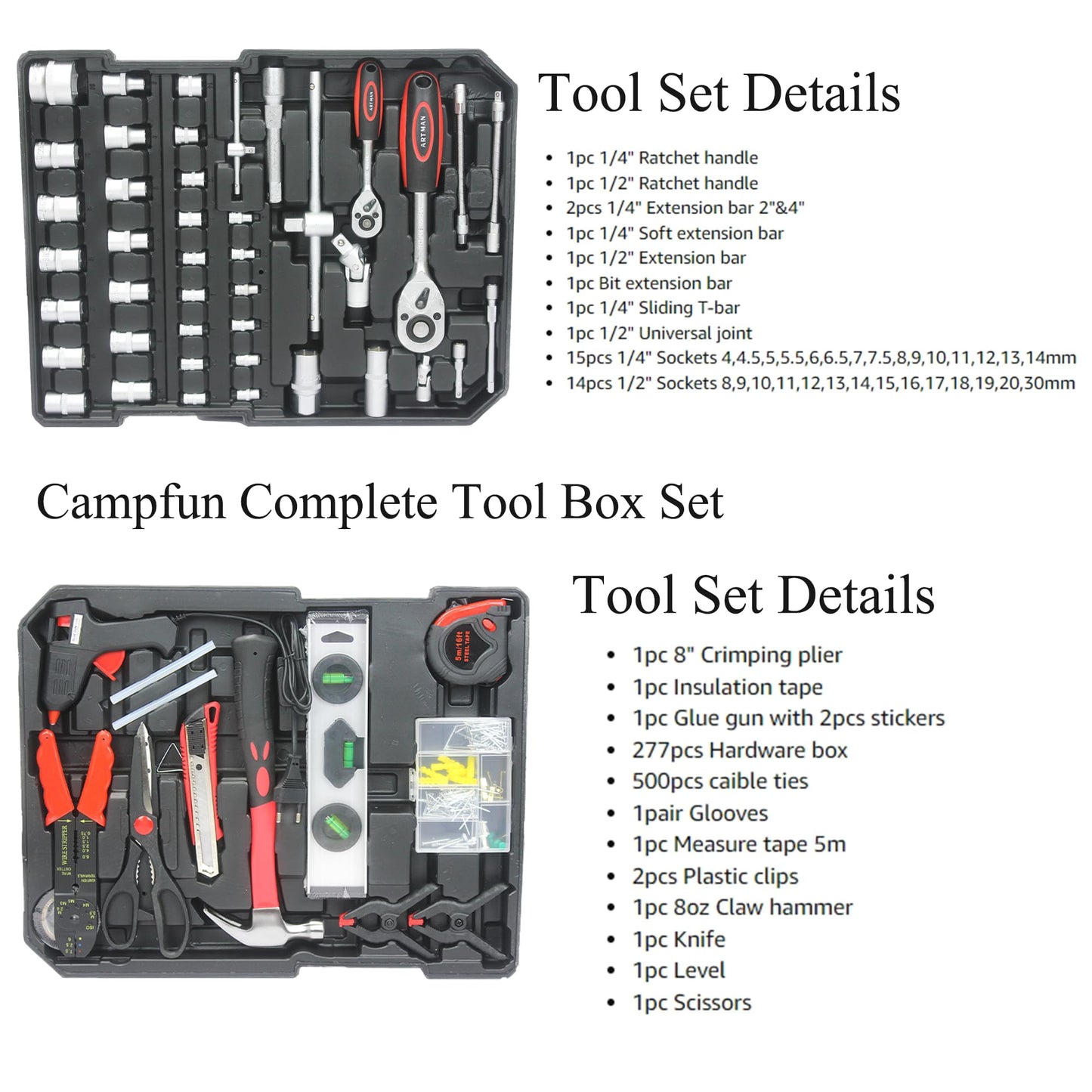 NIGSQJB 899 Piece Tool Sets with Rolling Tool Box Suitcase