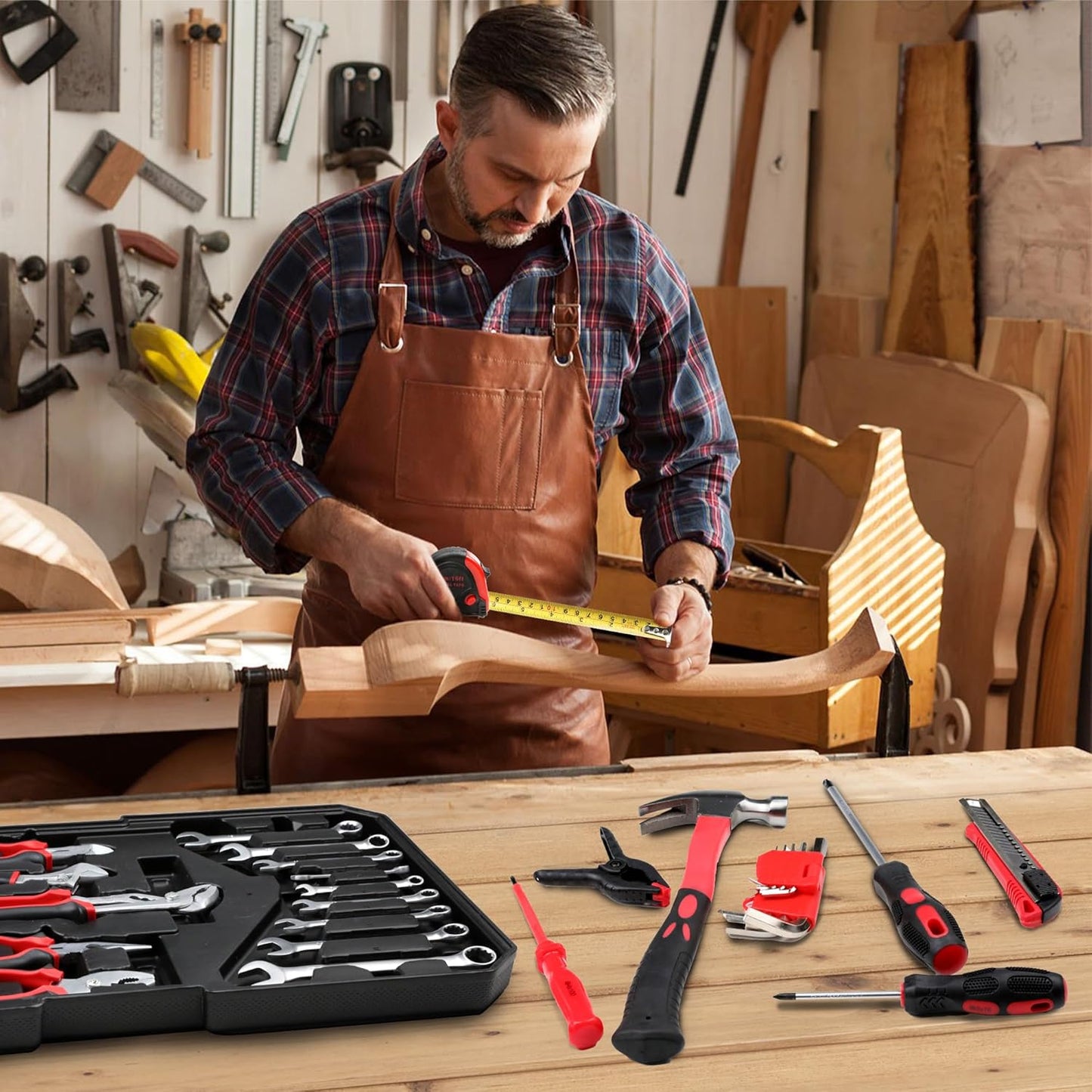 NIGSQJB 899 Piece Tool Sets with Rolling Tool Box Suitcase