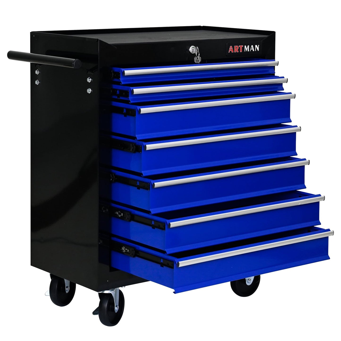 NIGSQJB 29.9"H Rolling Tool Box Cart with 7 Drawers