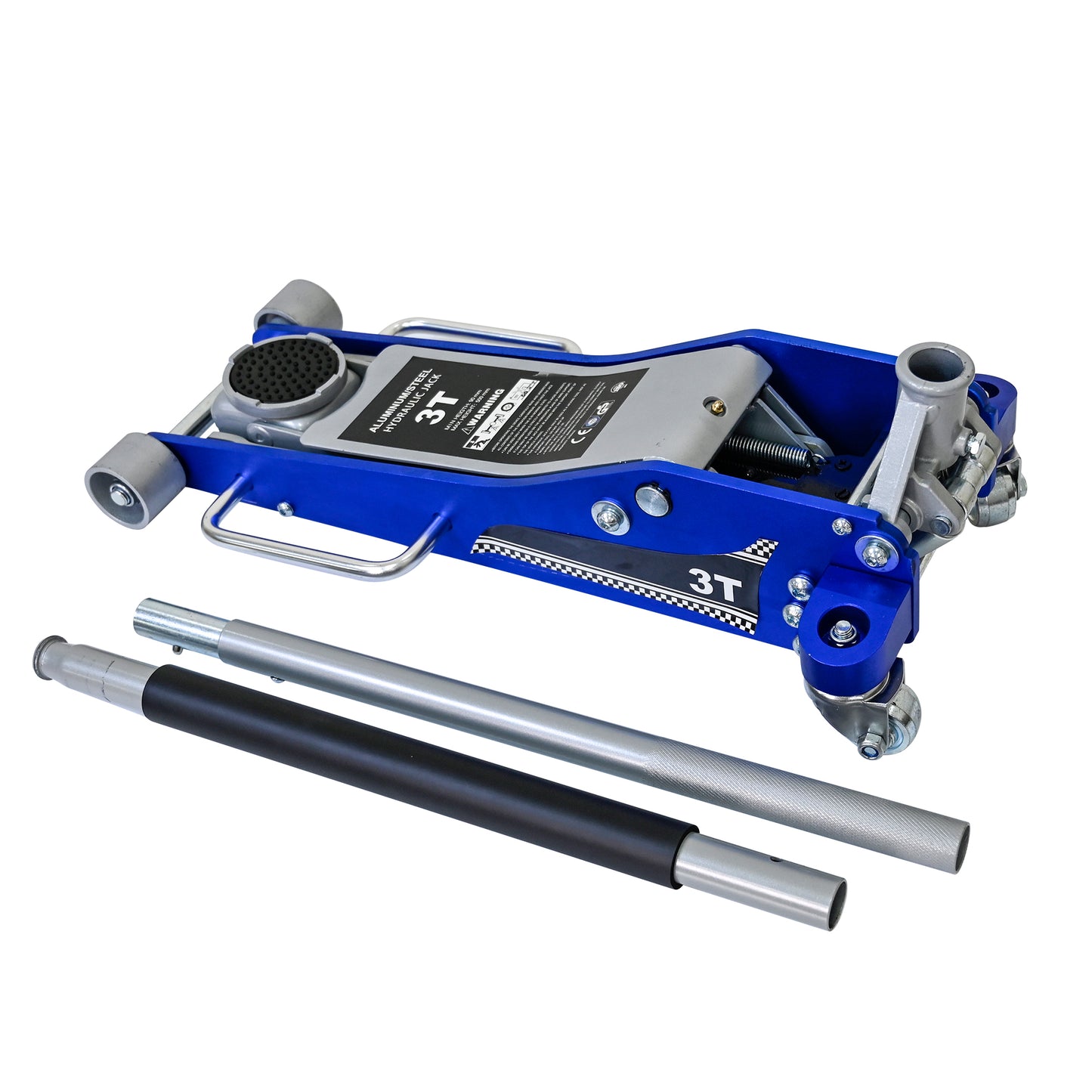NIGSQJB 3-Ton (6600 lbs) Hydraulic Trolley Floor Jack with Extra Saddle 